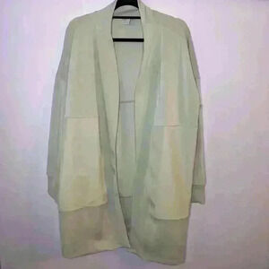 FLX‎ Jacket Womens XL Open Front Zip Pockets Active Stretch Athleisure